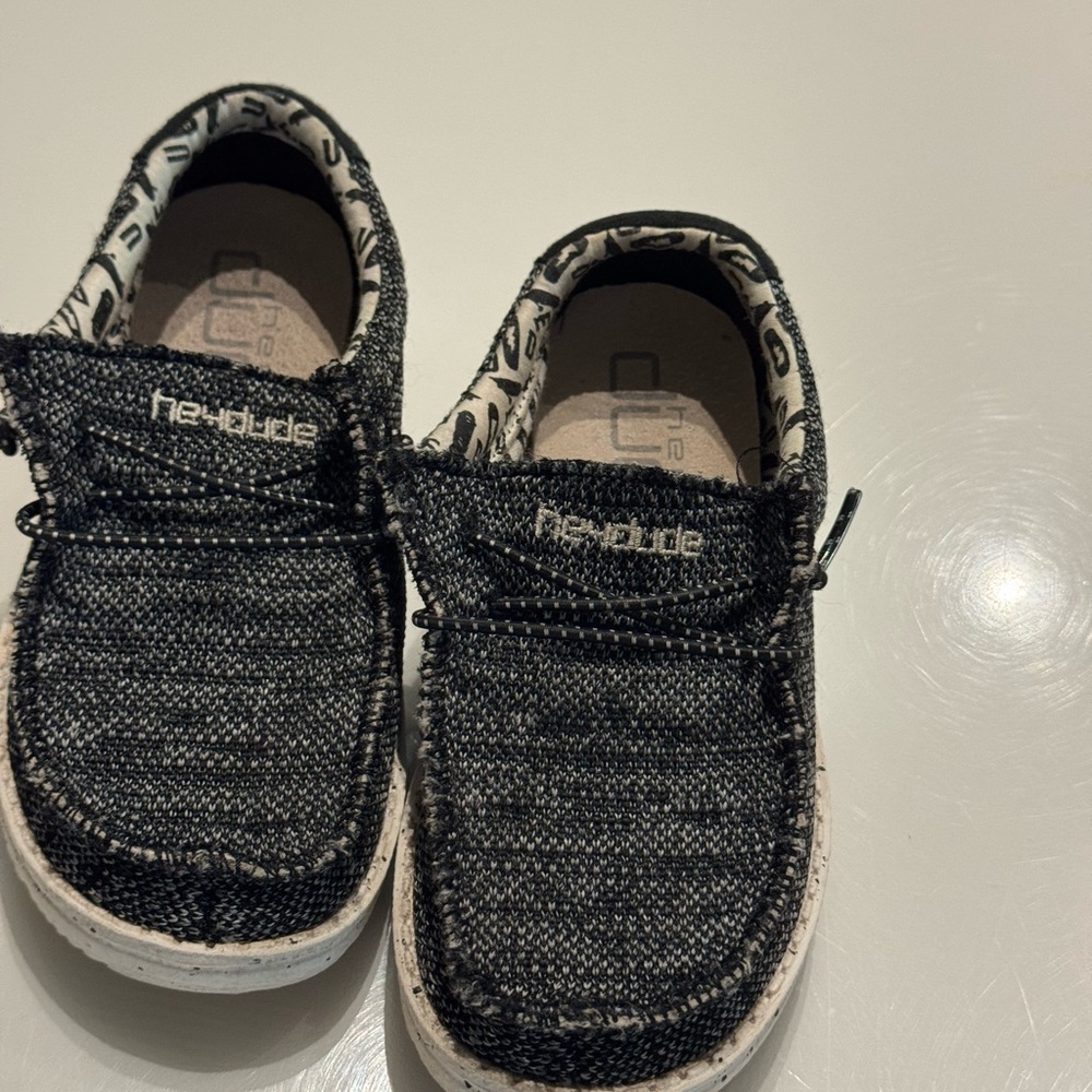 Hey Dude Kids Black Slip-On